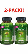 Irwin Naturals Ginko Smart 120 Liquid Soft-Gels 2Pack! 240 Liquid Soft-gels Total