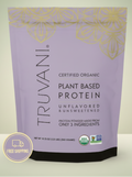 Truvani Organic Unflavored Plant-Based Protein Powder - 19.75 oz Vegan & Non-GMO Clean Protein