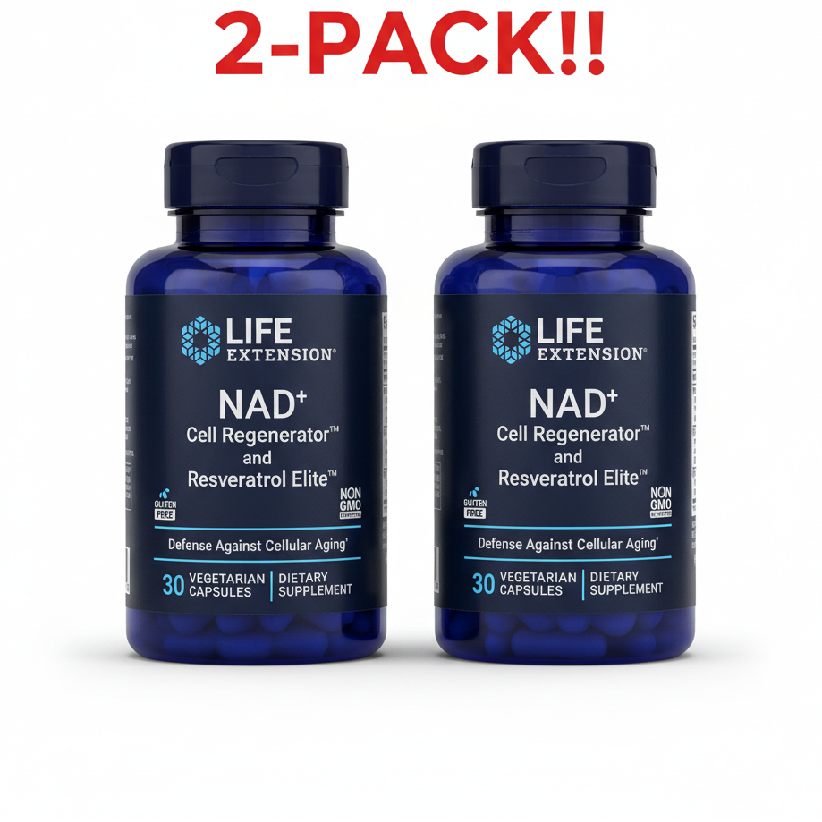Life Extension NAD+ Resveratrol 30 Vegetarian Capsules
